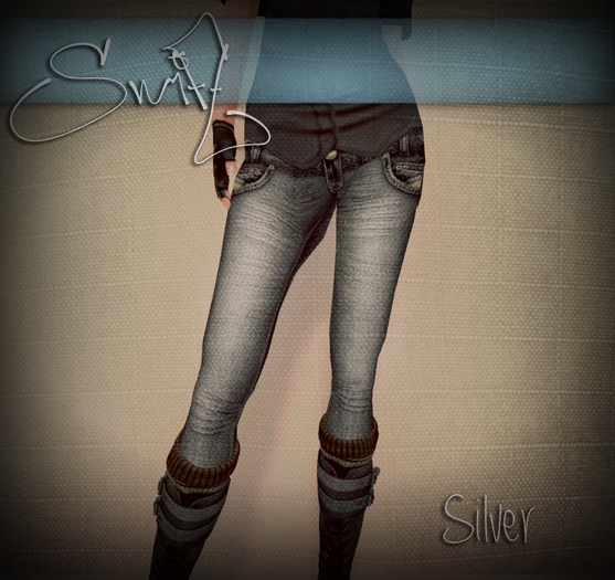 [S] Skinny Jeans - Silver