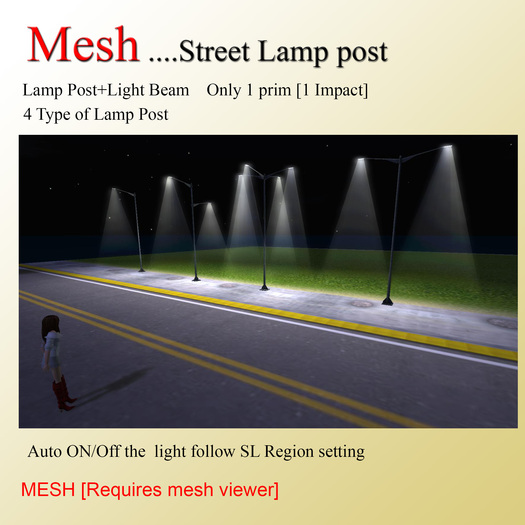 Mesh-Street Lamp Post-1 Impact-4 type
