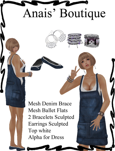 Anais' Mesh Denim Brace