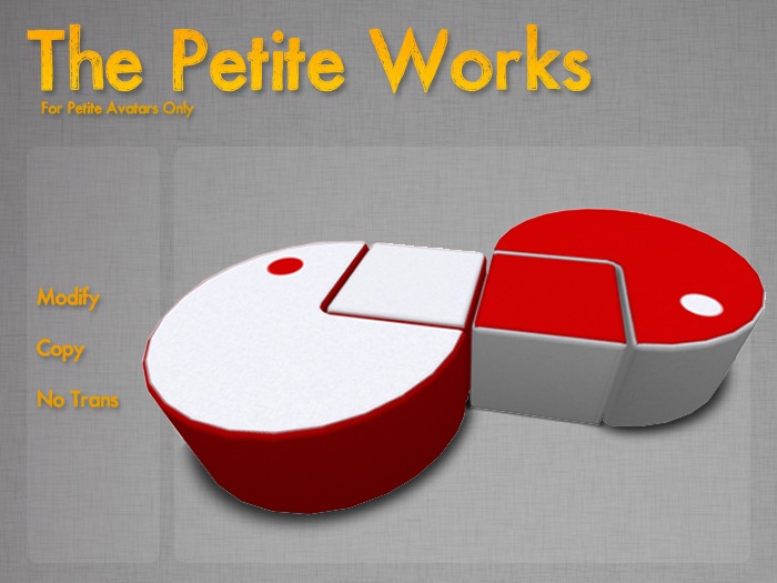 The Petite Retro Om Nom Pouffe (Red and White)