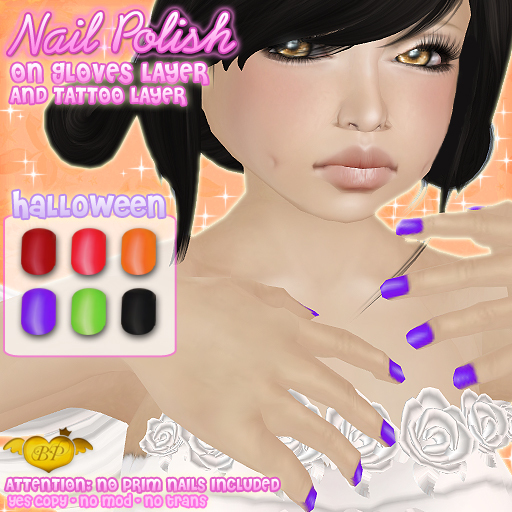 :*BABY*: HALLOWEEN NAILS on gloves and tattoo layers