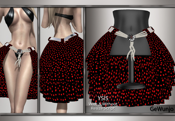 GeWunjo : YSIS red skirt