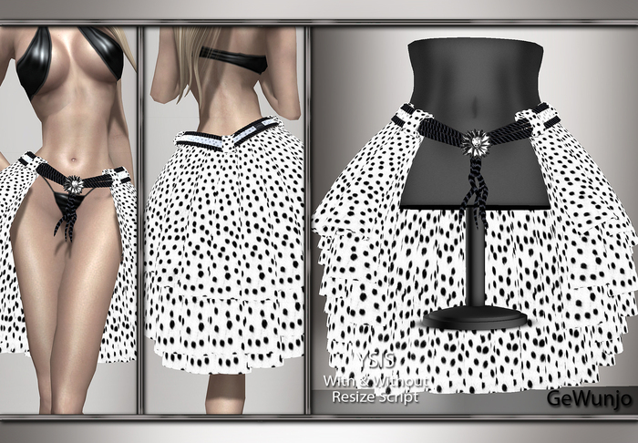 GeWunjo : YSIS white skirt