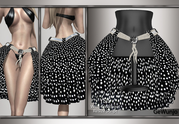 GeWunjo : YSIS black skirt DEMO