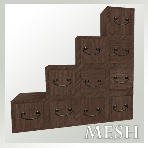Mesh Step Tansu - 1 prim