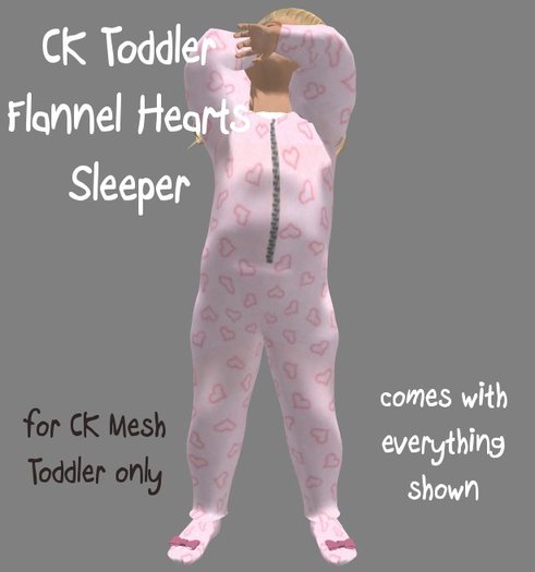 *Sparkle CK Toddler* Hearts Sleeper