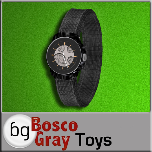 Black Dahlia Watch With Moving Gears