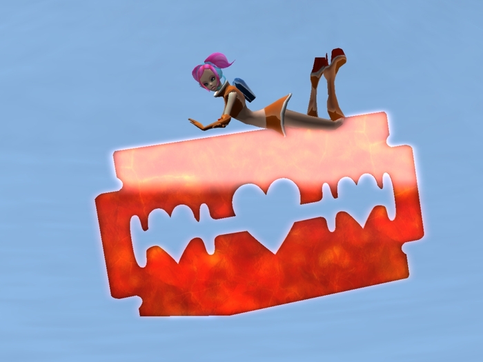 Razor Blade - With 5 poses