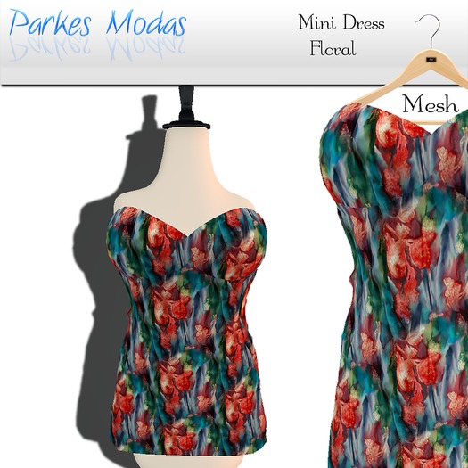 [PM] Mini Dress floral Mesh