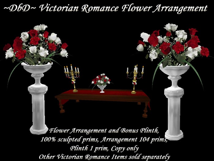 ~DbD~ Victorian Romance Flower Arrangement Boxed