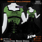 =^.^= Curious Kitties - [Limited Edition] Halloween Forgotten Bride Dress - Zombie