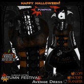 =^.^= Curious Kitties - [Limited Edition] Halloween Avenge Dress - Pumpkin