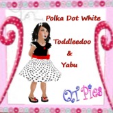 ~QT Pies~ Polka Dot White