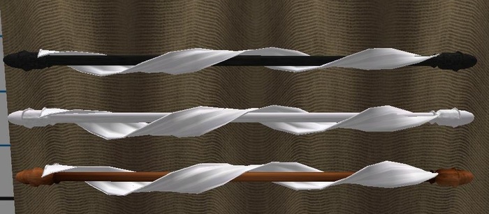 Sultry Series For Spring - Ribbon wrapped rods 