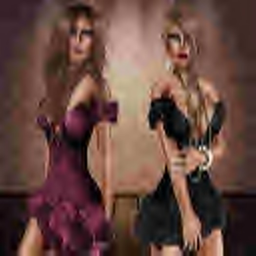 Sexy Crimson Black & Rose Dresses