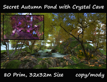 Secret Autumn Pond with Crystal Cave 