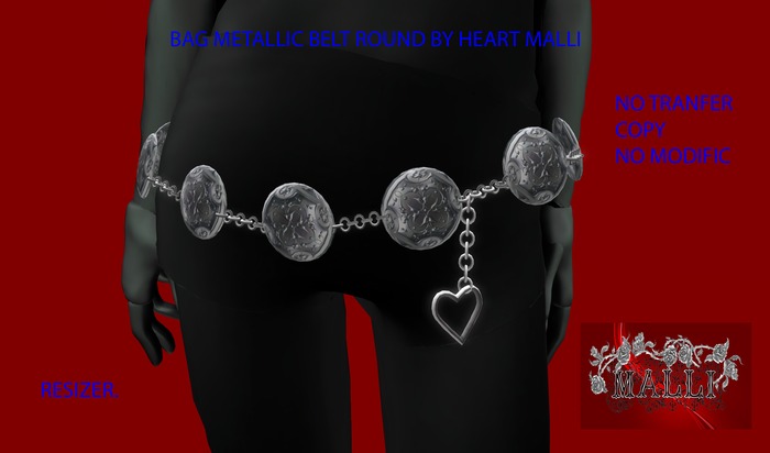 ROUND METAL BELT BY HEART MALLI.