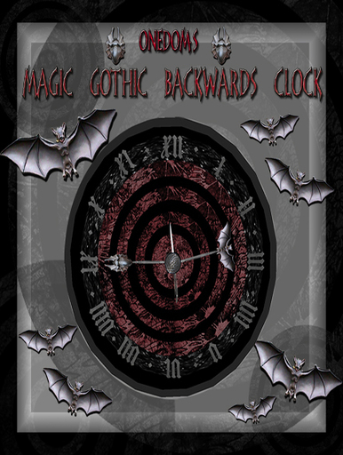 [ONEDOM] Halloween Gothic Bat Clock