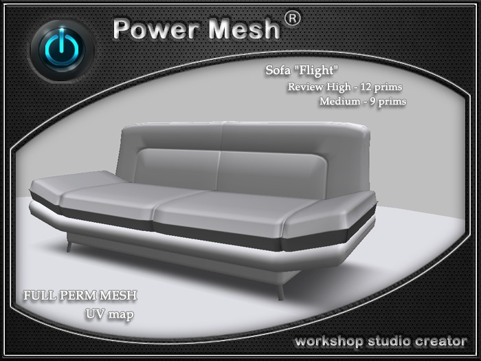- { POWER MESH } - Full Perm Sofa "Flight"