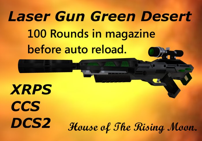 Laser Gun Green Desert