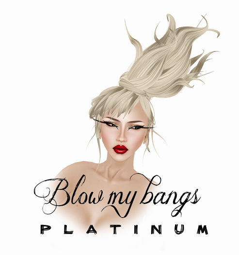 Blow my bangs platinum