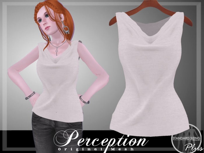 *Perception* Boatneck Top -- White Dupioni