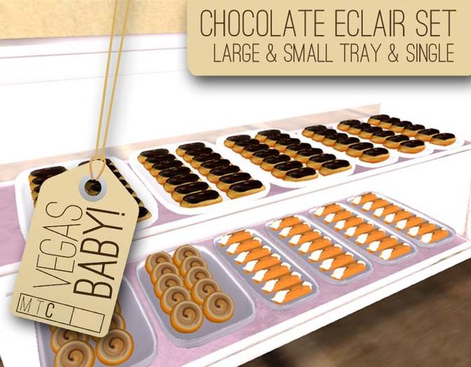 Vegas Baby! Chocolate Eclair Set