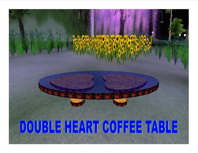 Double Heart Coffee Table (boxed)