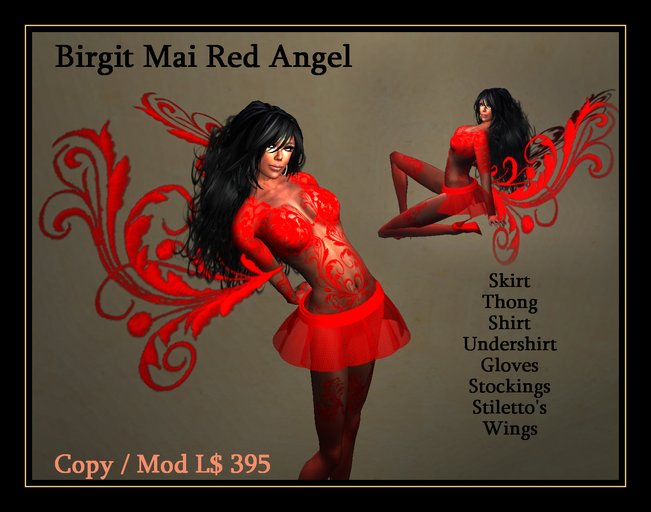 Birgit Mai Red Angel Outfit