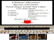 The Ultimate Placemats (4) - Rezzes 130 Items - Texture Change - Food Connection @ Depoz