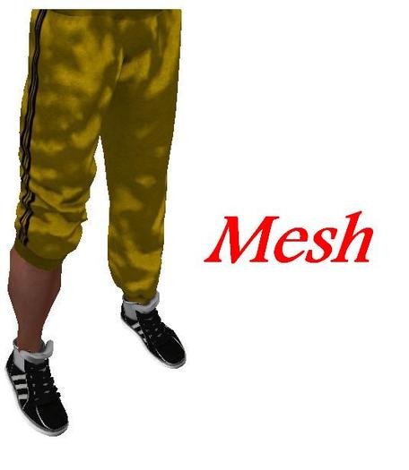 ::MESH::Yellow Jogging Pants+