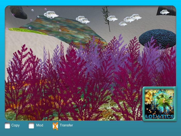 Seaweed Patch in Purple Colours