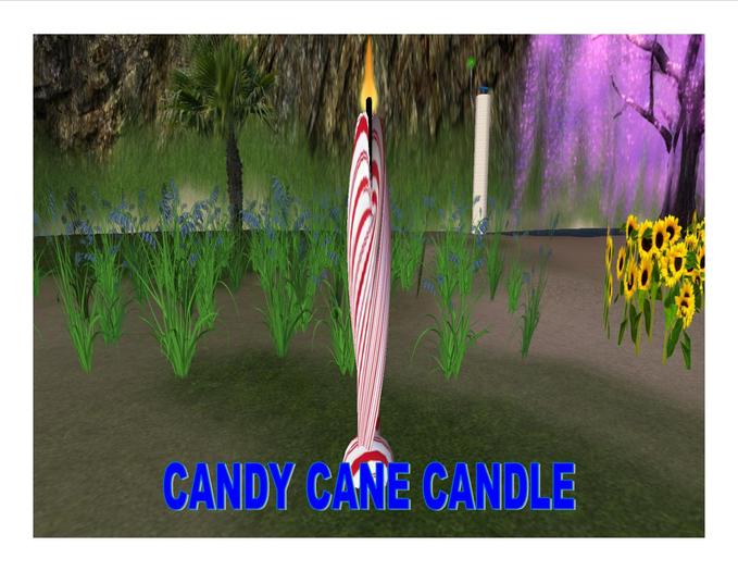 Candy Cane Candle (boxed)