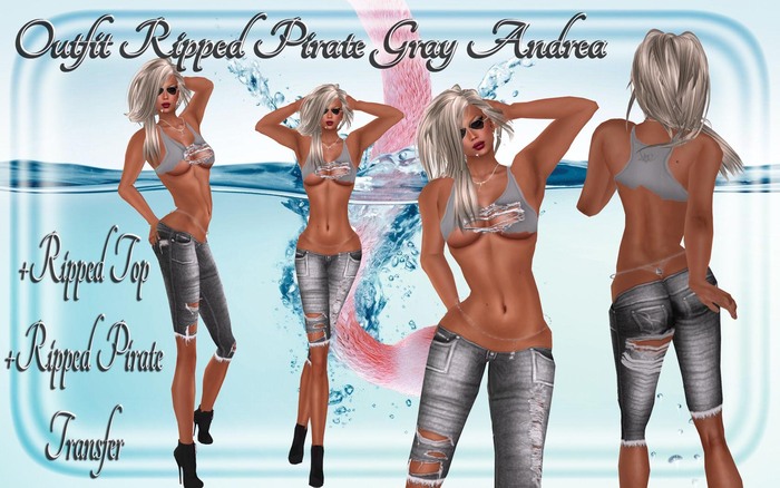 LSR - Outfit Ripped Pirate Gray Andrea