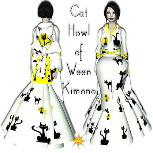 .: CS :. Cat Howl of Ween Kimono