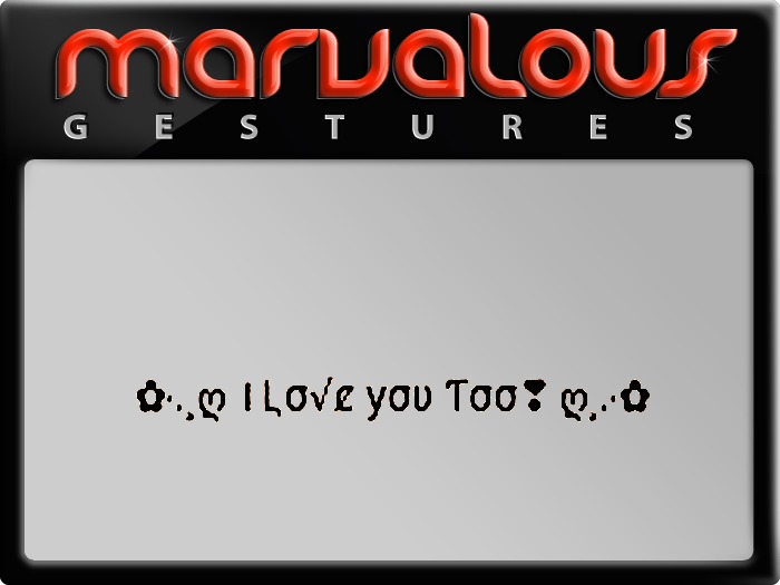 I LOVE YOU TOO! GESTURE
