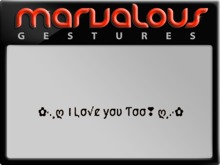 I LOVE YOU TOO! GESTURE
