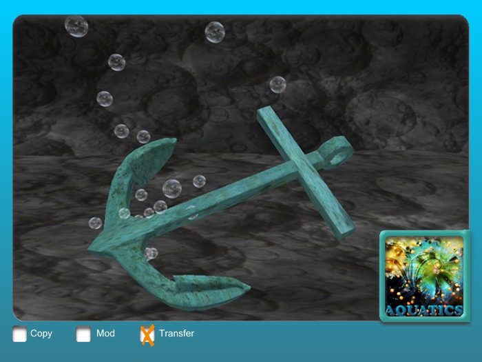 Anchor 2 Deep Green with Bubbles