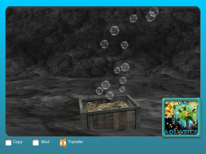 Chest with bubble emitter