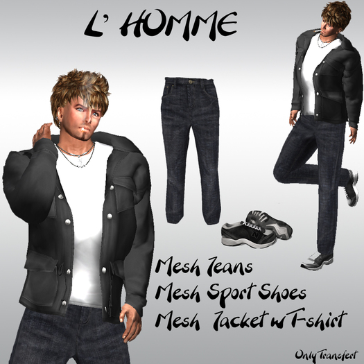 Day of Leisure for Men (Male Mesh Outfit)