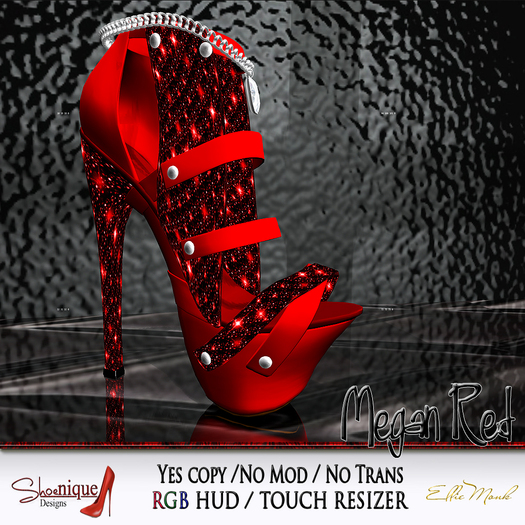 **SD** Megan Red Platform Heels RGB 