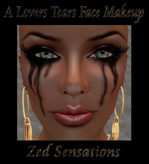 100  A Lovers Tears makeup tattoo