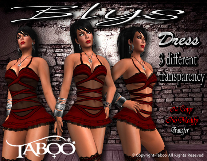 \\Taboo//Blys Red-Dress