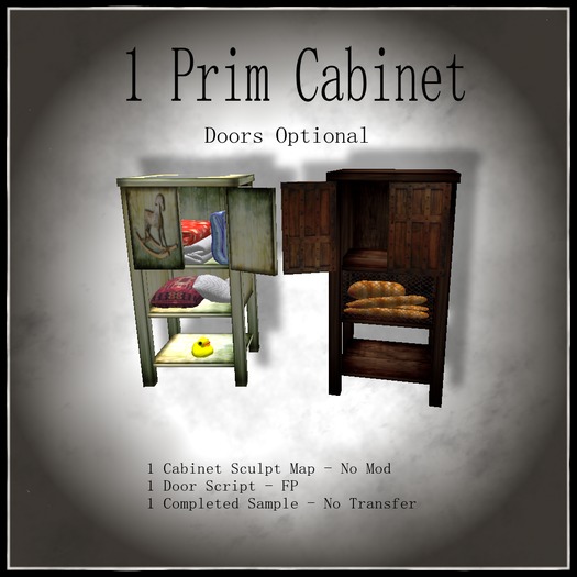 1 PRIM CABINET- BOXED