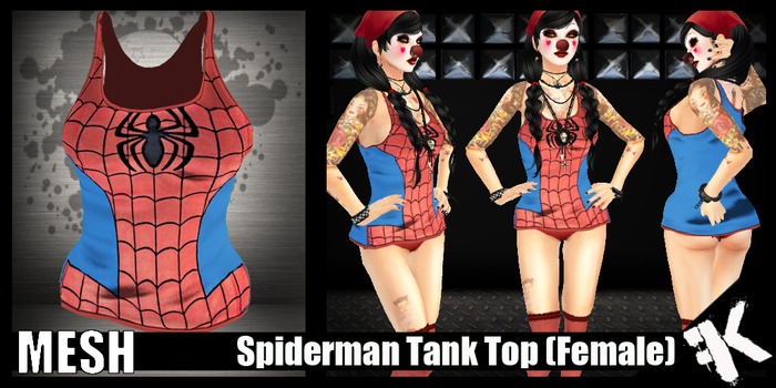 FK! - Spiderman Tanktop Female Sizes