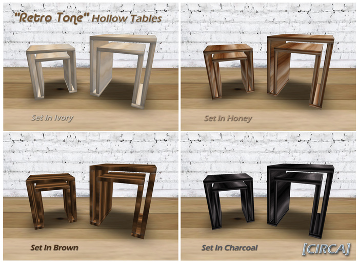 [CIRCA] - "Retro Tone" - Hollow Tables - Fatpack 