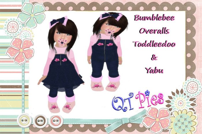 QT Pies Bumblebee Overalls Toddleedoo & Yabu