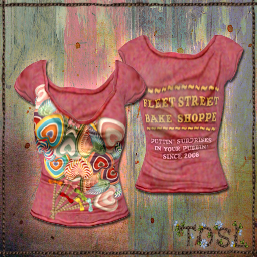 TOSL *Lollipops* Vintage Tshirt v1.3 Raspberry