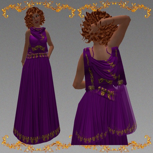 Roman Dress Matidia Purple