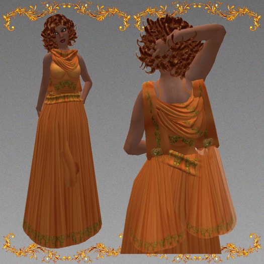Roman Dress Matidia Melon